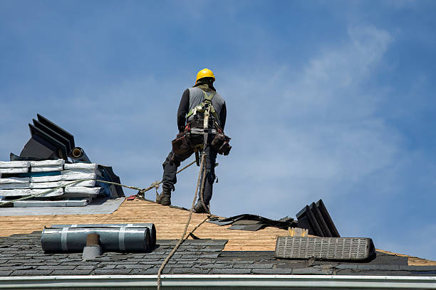 Professional Gutter Installation technician working in North Plains, OR